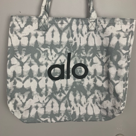 Alo yoga large grey tie dye large shopper tote - Picture 5 of 7